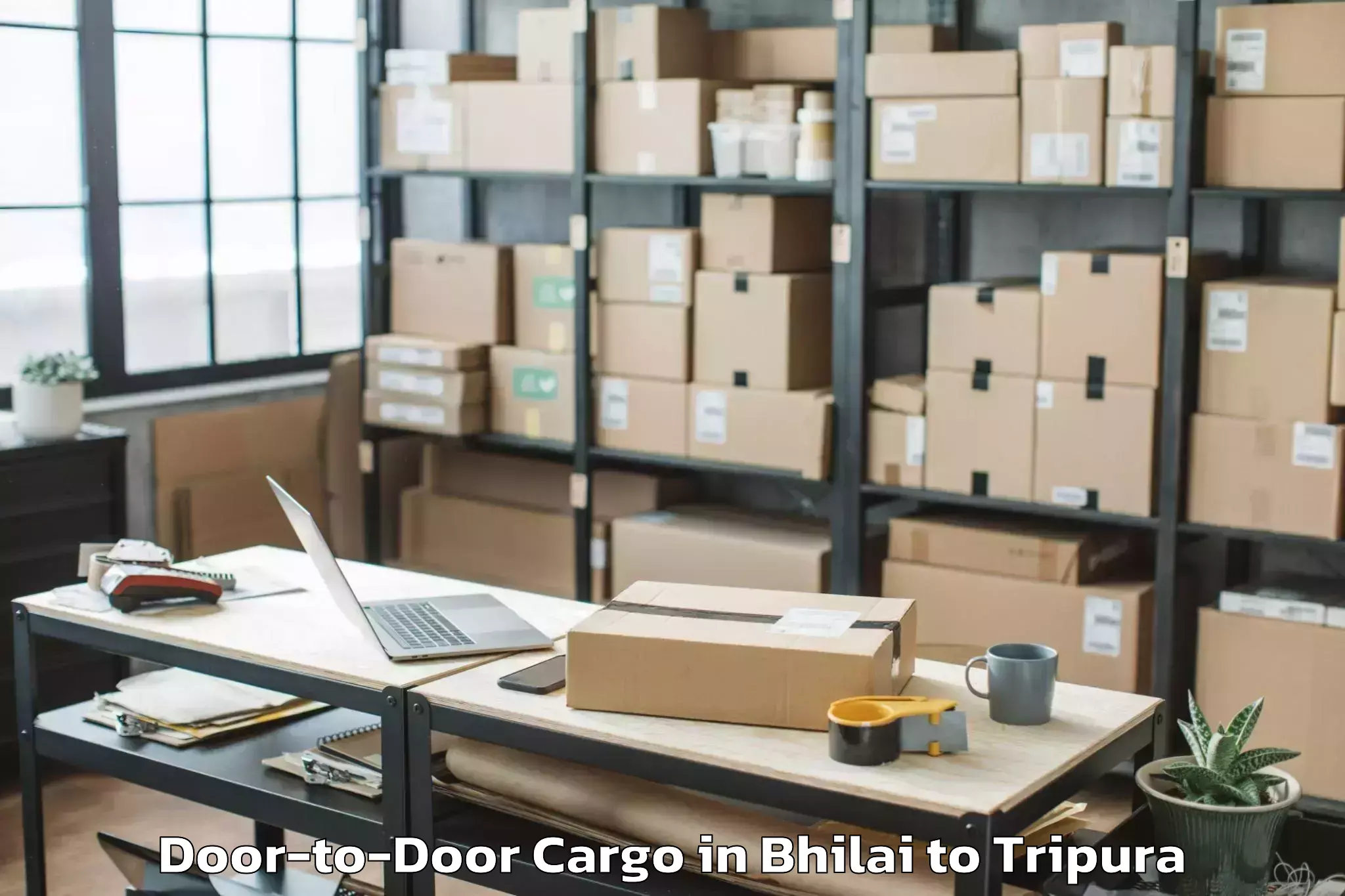 Trusted Bhilai to Gournagar Door To Door Cargo